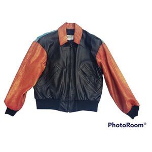 Vintage Firenze Santa Barbara Jacket 100% Leather 80's
